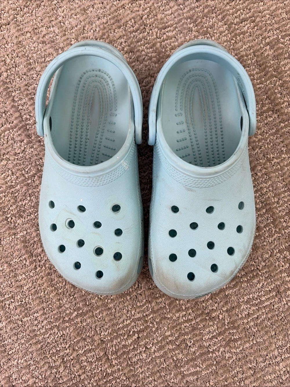 Crocs Classic Clog Light Blue Slip On Comfort Shoes mens 5 womens 7